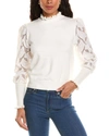 Gracia Embroidered Top In White