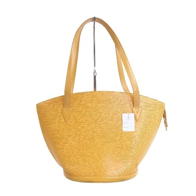 Pre-owned Louis Vuitton Saint Jacques Leather Tote Bag () In Yellow