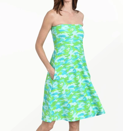 Southwind Laguna Dress In Mint Camo In Multi