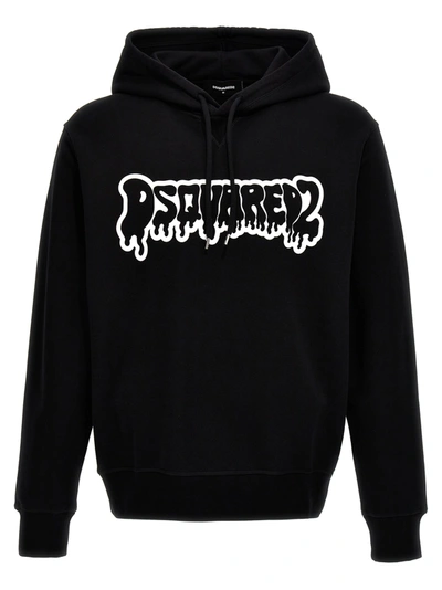 Dsquared2 Logo Hoodie Sweatshirt Black