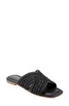 MARC FISHER LTD NARDA RAFFIA SLIDE SANDAL