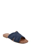 MARC FISHER LTD NARDA RAFFIA SLIDE SANDAL