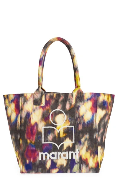 ISABEL MARANT SMALL YENKY WATERCOLOR CANVAS TOTE