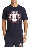 Hugo Boss Boss X Nfl Stretch Cotton Graphic T-shirt In Dark Blue