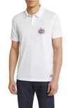 Hugo Boss X Nfl Cotton Polo In Denver Broncos White