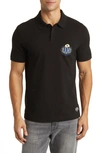Hugo Boss X Nfl Cotton Polo In Los Angeles Rams Black