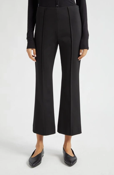 Atm Anthony Thomas Melillo Ponte Knit Kick Flare Pants In Deep Navy