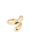 Lie Studio Victoria 18k Yellow Gold Vermeil Coil Ring In 18k Gp 925 Sterling Silver