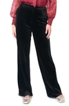 Gibsonlook Lindsey Velvet Wide Leg Pants In Black