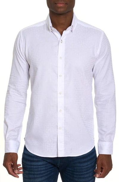 Robert Graham Amory Long Sleeve Button Down Shirt In White