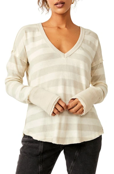 FREE PEOPLE SAIL AWAY STRIPE LONG SLEEVE T-SHIRT