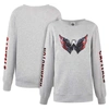 CUCE CUCE HEATHER GRAY WASHINGTON CAPITALS SEQUIN PULLOVER SWEATSHIRT