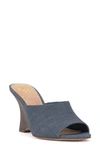 Vince Camuto Women's Vilty Sculpted Slip-on Wedge Sandals In Elemental Blue