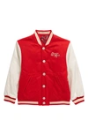 KENZO KIDS' REVERSIBLE PADDED VARSITY JACKET