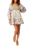 Free People Women's Endless Afternoon Floral Cotton Minidress In Multi