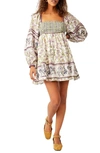 Free People Endless Afternoon Mini Dress In Tea Combo