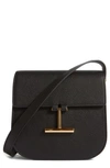 Tom Ford Mini Tara Grained Leather Crossbody Bag In Black