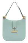 Tom Ford Small Tara Leather Top Handle Bag In 1l086 Pastel Blue