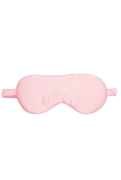 Holisticity Zodiac Silk Eye Mask - Cancer In Pink