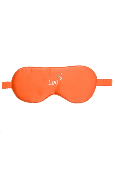 Holisticity Zodiac Silk Eye Mask - Leo In Orange