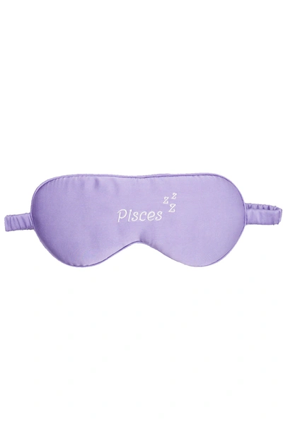 Holisticity Zodiac Silk Eye Mask - Pisces In Purple