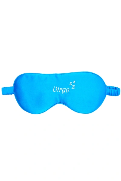 Holisticity Zodiac Silk Eye Mask - Virgo In Blue