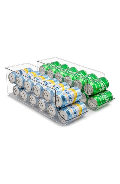 Sorbus 12 Soda Can Drink Dispenser 2pk In Clear