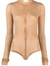 Sportmax Fashion Wool Blend Bodysuit In Beige