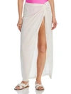 Aqua Swim Womens Sarong Beachwear Cover-up In White