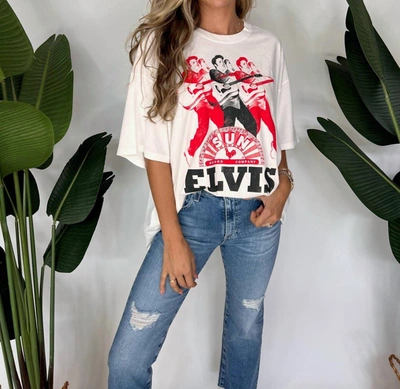 Daydreamer Sun Records Elvis Repeat Tee Vintage In White