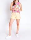 Pj Salvage Loop Terry Lounge Sleep Shorts In Butter Yellow In Multi