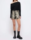 JONATHAN SIMKHAI CHACE BELTED SHORT IN PYTHON