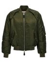 Alexander Mcqueen Alexander Mc Queen Convertible Khaki Nylon Bomber Jacket In Green