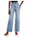BLANKNYC THE FRANKLIN WOMENS LIGHT WASH HIGH RISE WIDE LEG JEANS