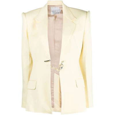 Christopher Esber Notched-lapel Single-breasted Blazer In Yellow
