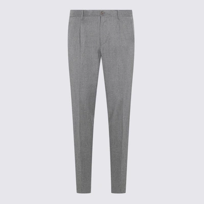 Incotex Virgin Wool Tapered-leg Trousers In Grey