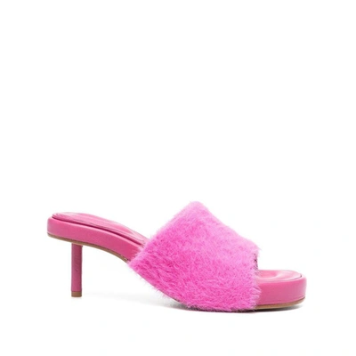 Jacquemus Les Mules Argilla Kitten-heel Sandals In Pink
