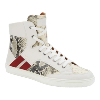 Bally Oldani Men's 6240612 White High-top Leather Sneakers