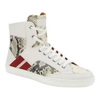 Bally Oldani Men's 6240612 White High-top Leather Sneakers In White