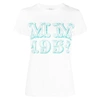Max Mara Mincio Logo Printed Jersey T-shirt In White