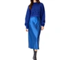 DH NEW YORK ANN SWEATER DRESS COMBO IN BLUE