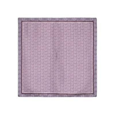 Tagliatore Polka-dot Print Silk Scarf In Purple
