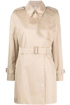 BURBERRY BURBERRY BELTED SHORT TRENCH COAT