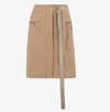 Fendi Brown Cotton Skirt In Brown