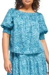 ESTELLE SORRENTO PAISLEY COTTON TOP