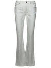 P.A.R.O.S.H P.A.R.O.S.H. 'CILIEGIO' SILVER COTTON BLEND JEANS