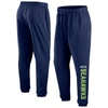 FANATICS FANATICS BRANDED NAVY SEATTLE SEAHAWKS BIG & TALL CHOP BLOCK LOUNGE PANTS