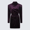 THE NEW ARRIVALS BY ILKYAZ OZEL THE NEW ARRIVALS ILKYAZ OZEL PURPLE MINI DRESS