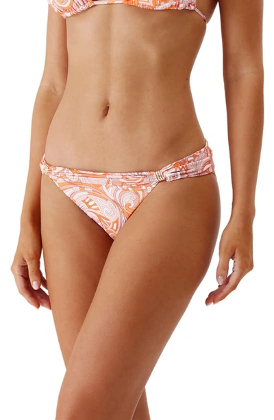 Melissa Odabash Grenada Paisley-print Bikini Briefs In Orange