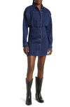 FREE PEOPLE AMBER LONG SLEEVE DENIM SHIRTDRESS